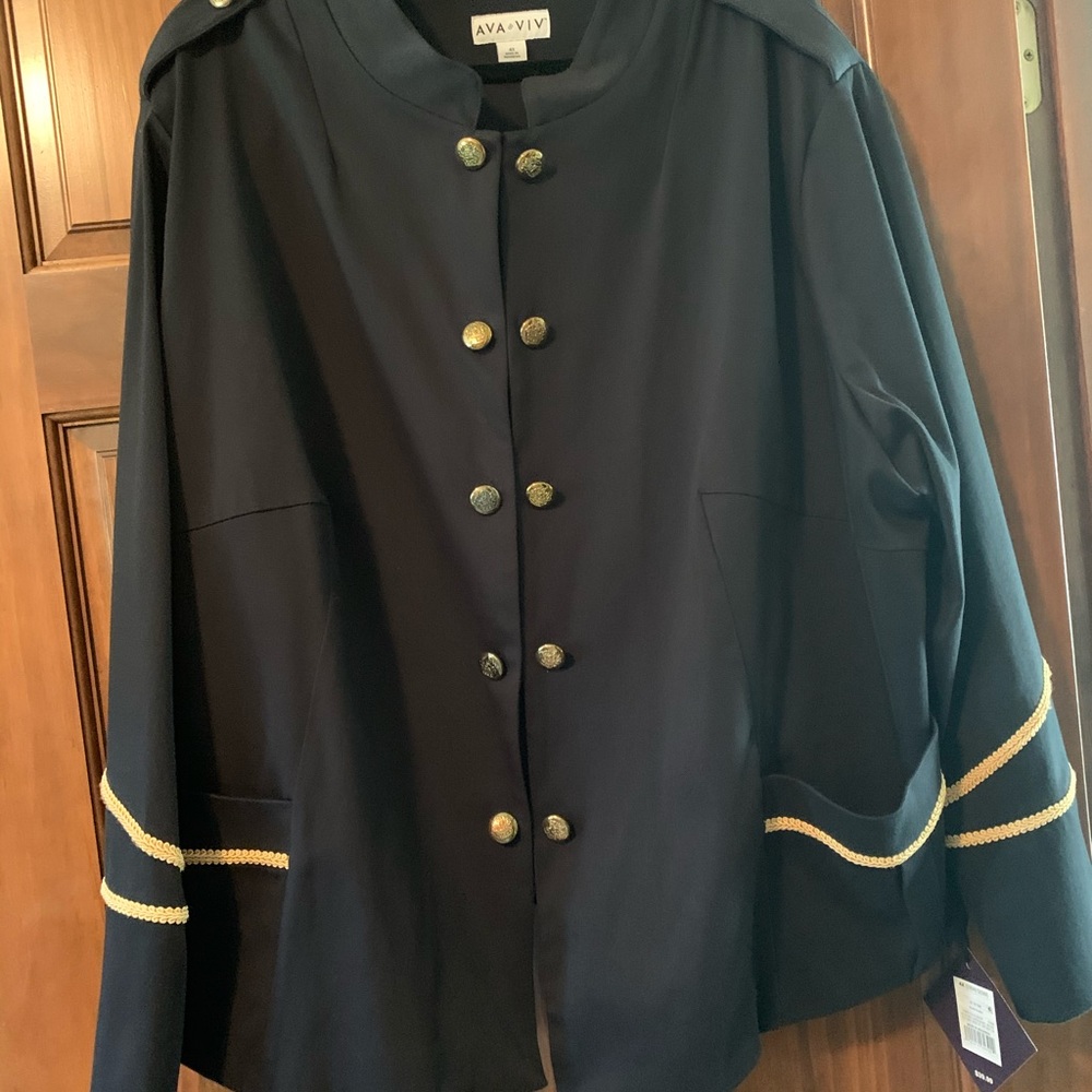 Military style blazer.